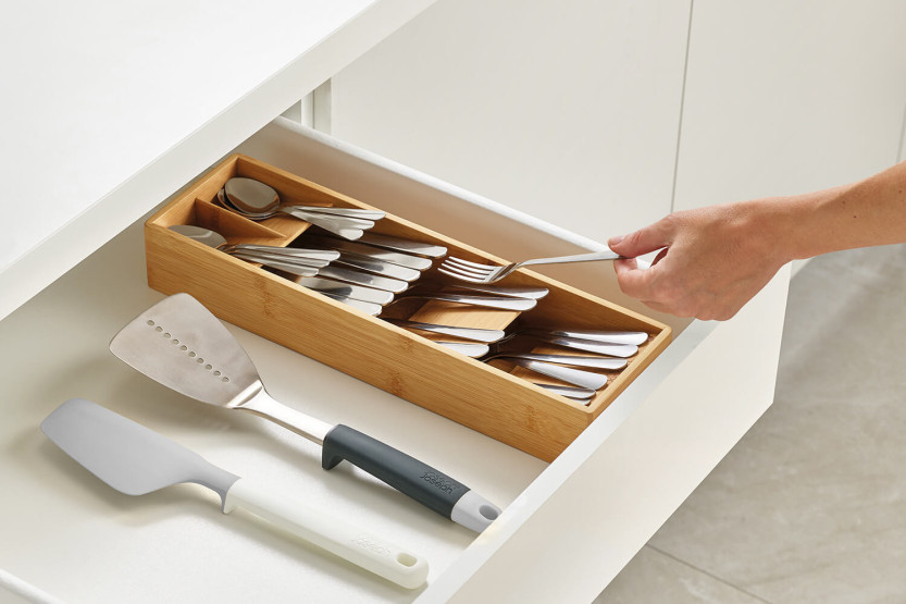 Range-couverts Joseph Joseph DrawerStore Bamboo kompakt