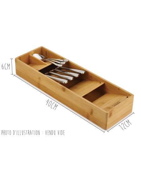 Range-couverts Joseph Joseph DrawerStore Bamboo compact