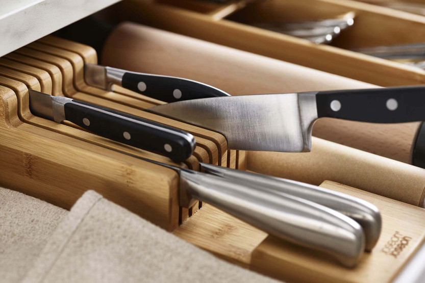 Joseph Joseph DrawerStore Bambu 2-stegs knivställ för låda