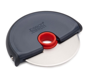 Joseph Joseph Joseph Disc harmaa ja punainen pizzapyörä