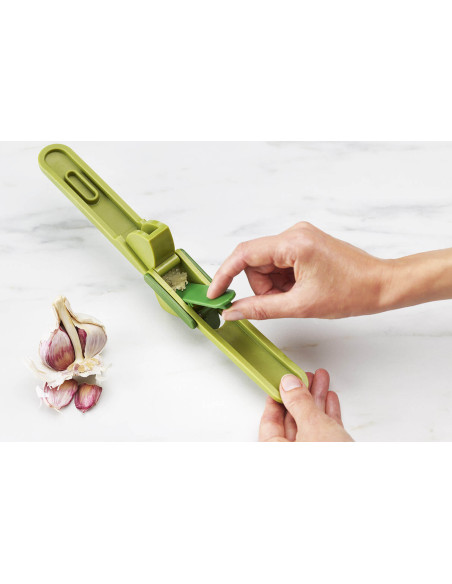 Joseph Joseph CleanForce groene knoflookpers met wisser