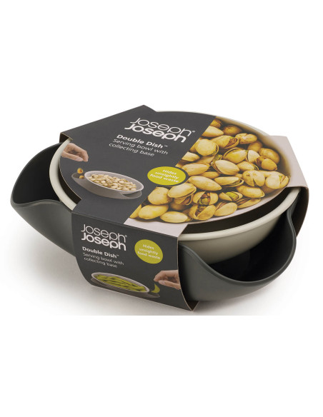 Joseph Joseph Double-Dish serving bowl with waste collection base