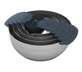 Conjunto de 9 taças/pratos/participantes de aço inoxidável Joseph Joseph Nest 100 encaixáveis
