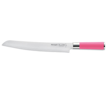 Dick Pink Spirit Coltello da pane lama seghettata 26 cm manico rosa