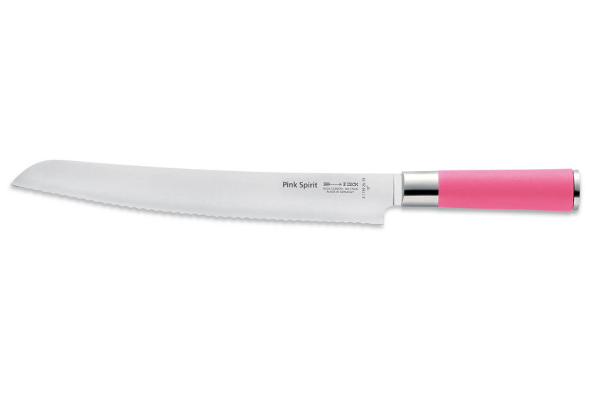Brotmesser Dick Pink Spirit gezackte Klinge 26cm rosa Griff