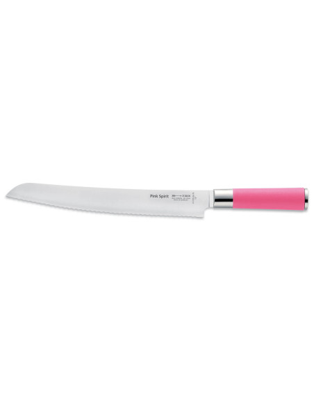 Dick Pink Spirit Broodmes gekarteld lemmet 26cm roze handvat