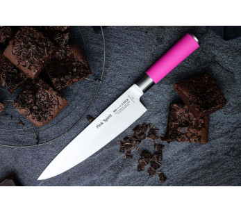 Faca de chefe Dick Pink Spirit, lâmina de 21 cm, cabo cor-de-rosa 2