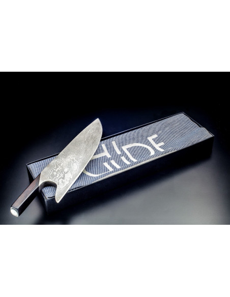 Kokki ' s veitsi Güde THE KNIFE 21cm damasti ja muotoilu