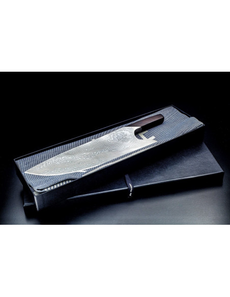Kockkniv Güde THE KNIFE 21cm damast och design