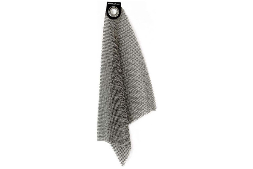 Pano de limpeza em aço inoxidável 18/10 30cm com rede de limpeza Mono Softmesh