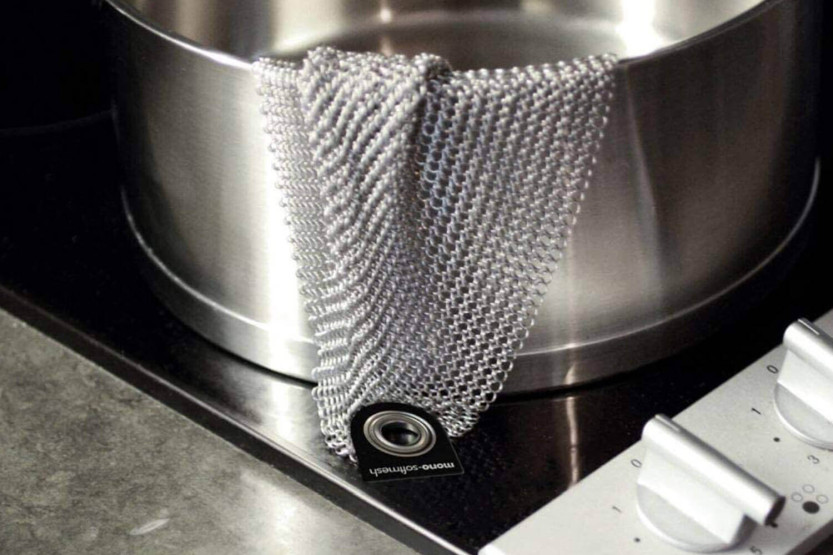 Puhdistusliina ruostumatonta terästä 18/10 30cm strippausverkko Mono Softmesh