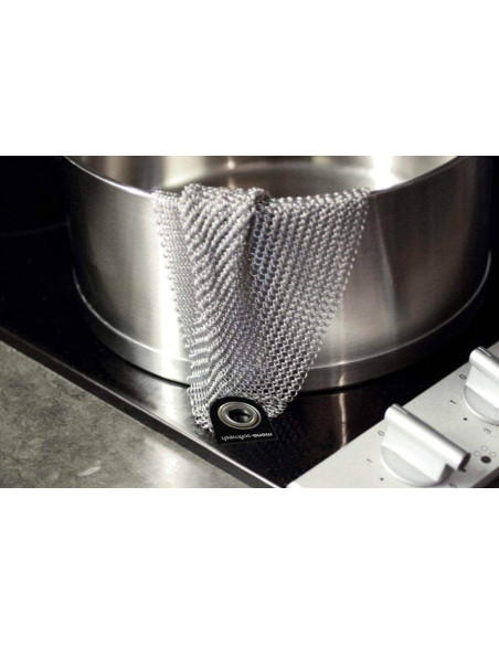 Cleaning cloth stainless steel 18/10 30cm stripping mesh Mono Softmesh