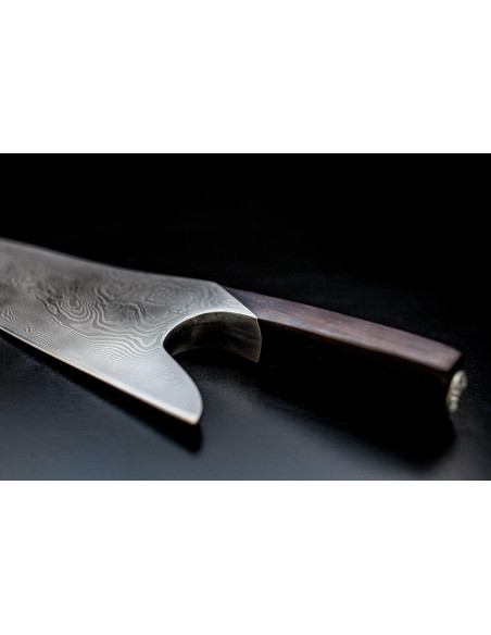 Kockkniv Güde THE KNIFE 21cm damast och design