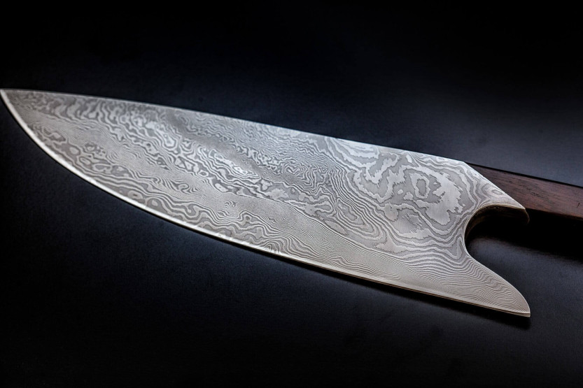 Güde THE KNIFE Coltello da chef 21 cm Damasco e design