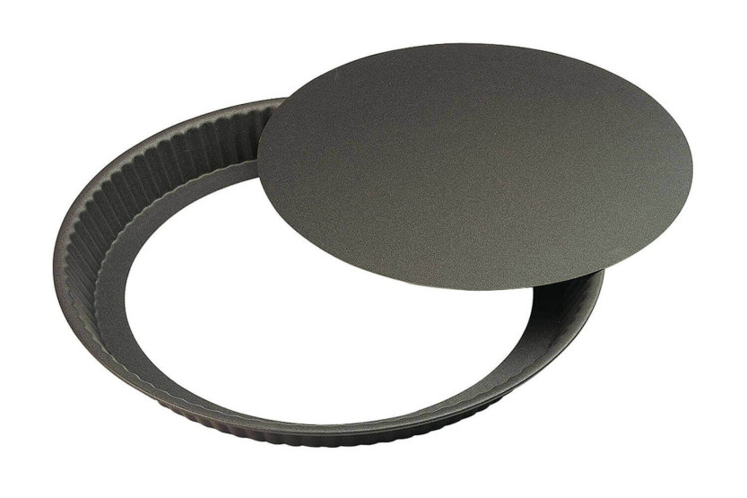 Gobel non-stick rund räfflad tourtière med rörlig botten och platt kant