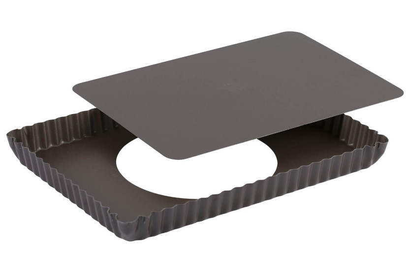 Gobel non-stick rectangular fluted tart mould with movable base