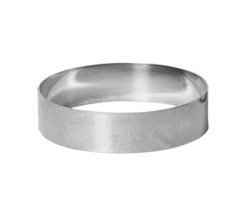 Anello per mousse ed entremet in acciaio inossidabile Gobel con bordo alto e spessore di 1 mm 2
