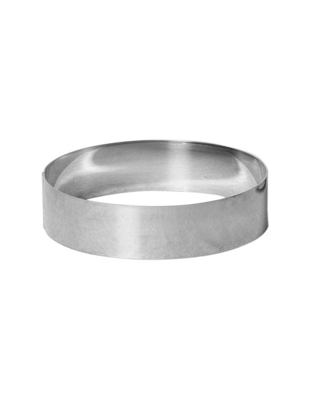 Anello per mousse ed entremet in acciaio inox Gobel a bordo alto con spessore di 1 mm