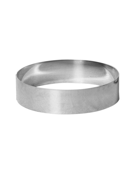 Gobel ruostumattomasta teräksestä valmistettu korkea reunus 1mm paksu mousse- ja entremet-rengas.