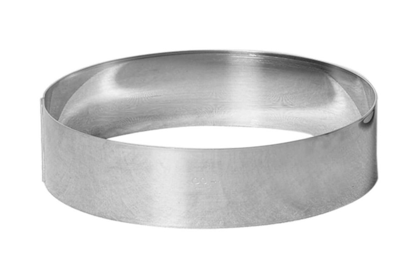 Gobel ruostumattomasta teräksestä valmistettu korkea reunus 1mm paksu mousse- ja entremet-rengas.