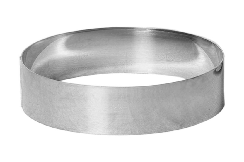 Anel de mousse e entremeada em aço inoxidável Gobel com rebordo alto e 1 mm de espessura