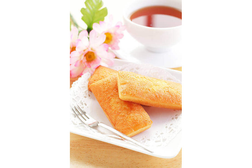 Plato de hojalata Gobel con 6 financiers