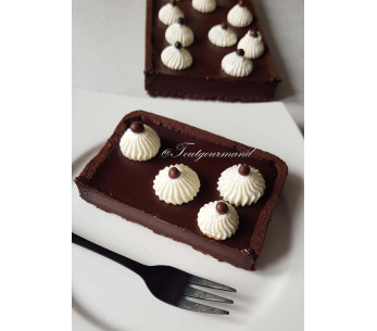 Molde de tarta rectangular acanalado Gobel con base móvil antiadherente 2