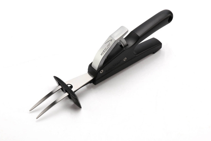 Déglon stainless steel Push & Pull serving fork 12cm