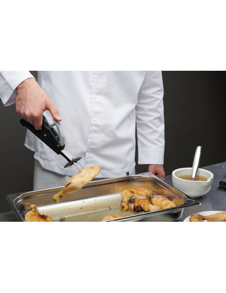 Deglon stainless steel 2-prong Push & Pull serving fork 12cm