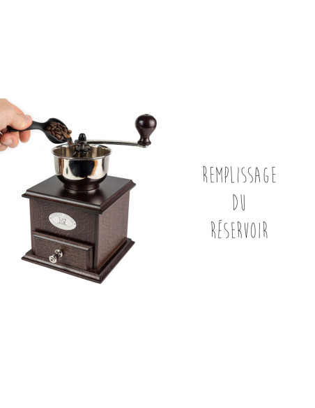 Moinho de café manual Peugeot Brazil em faia chocolate 21cm