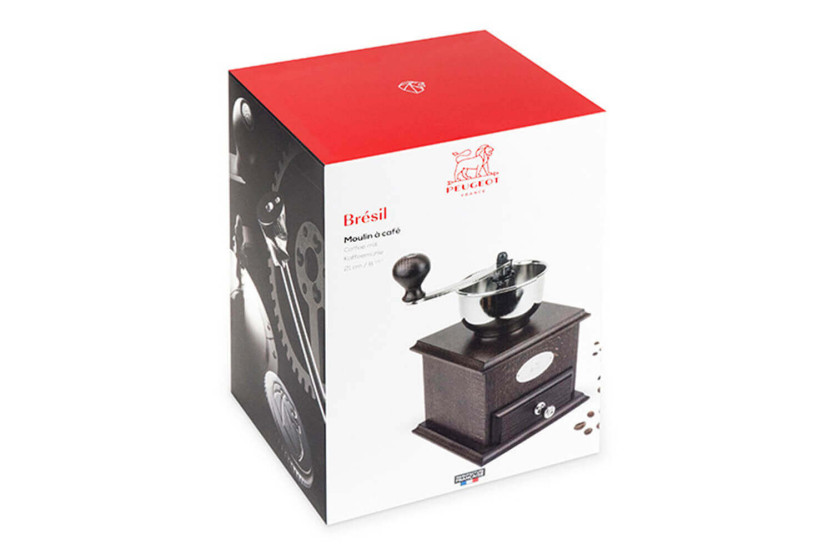 Molinillo de café manual Peugeot Brasil en haya chocolate 21cm