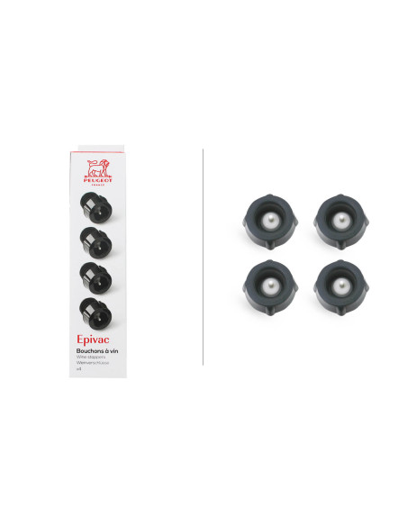 Set med 4 Peugeot Epivac-vinproppar för 3,5 cm vakuumpump