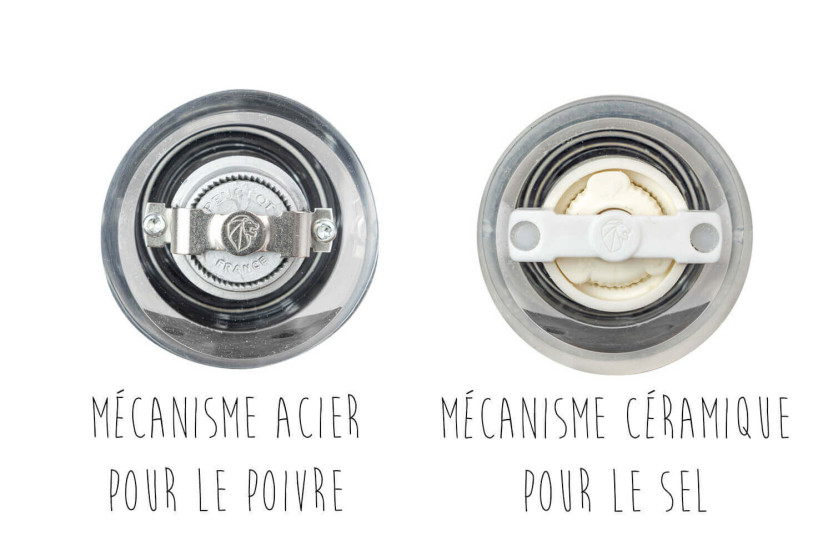 Set in scatola Peugeot Oslo macina sale e pepe in acrilico e acciaio inox 14 cm