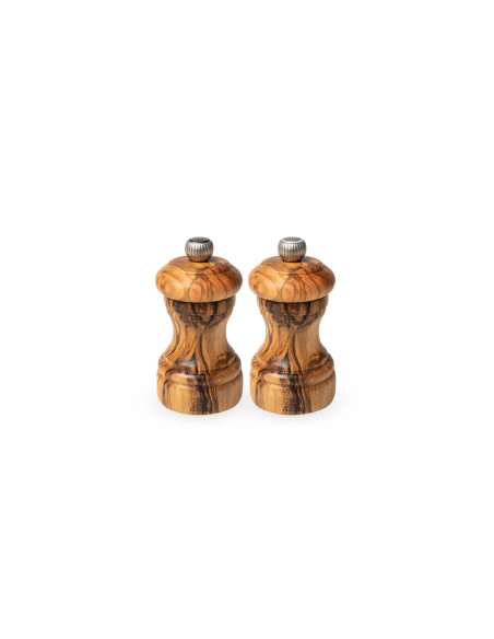 Peugeot Bistro macina sale e pepe duo in legno d'ulivo 10 cm