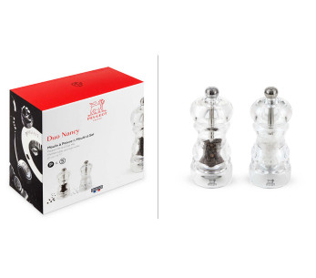 Peugeot Nancy salt- och pepparkvarn i akryl, duo set