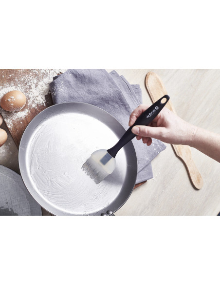 De Buyer grote bakkwast in zwarte silicone