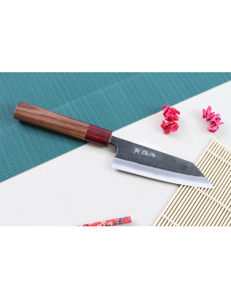 Kiritsuke-kniv japonais artisanal Wusaki Yuzo BS2 12cm