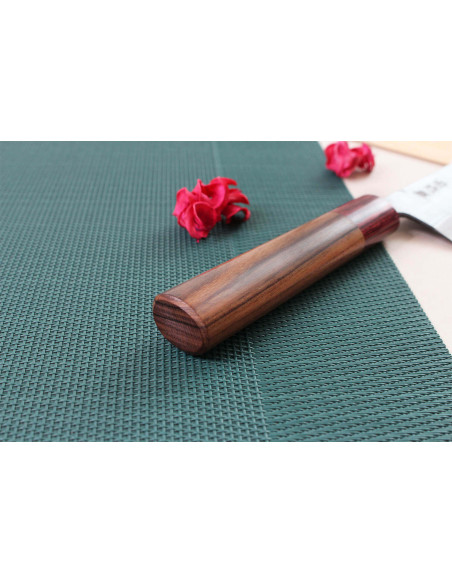 Cuchillo kiritsuke japonais artisanal Wusaki Yuzo BS2 12cm