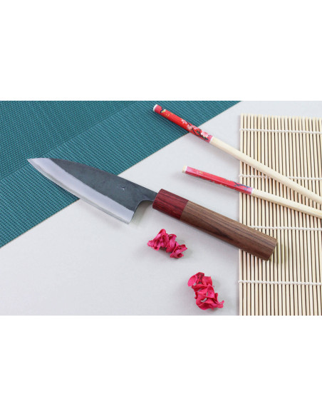Wusaki Yuzo BS2 12cm cuchillo de cocinero japonés hecho a mano