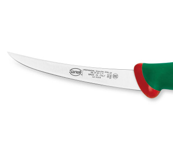 Sanelli Premana professionell urbeningskniv, omvänt blad 15cm, grönt handtag 2