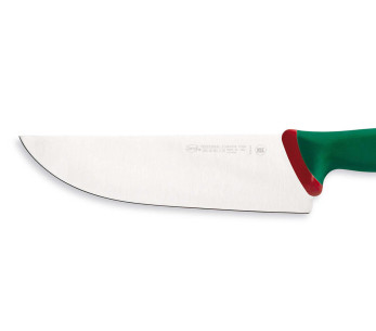 Coltello da macellaio professionale Sanelli Premana , lama larga 24 cm, manico verde 2