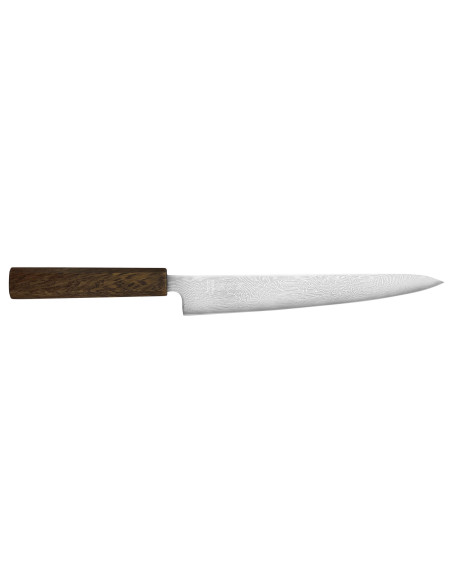 Wusaki Unagi AUS10 damaskus japansk sujihikikniv 24 cm eikeskaft