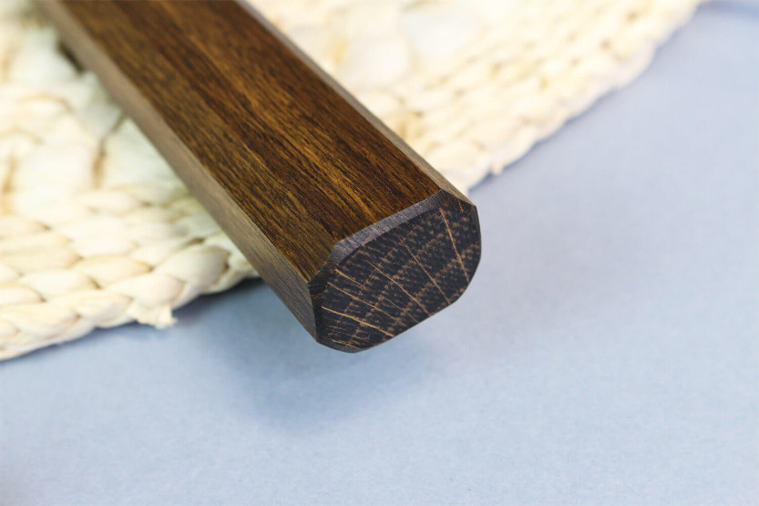 Faca kiritsuke japonês artesanal Wusaki Unagi AUS10 damas 24cm manche chêne
