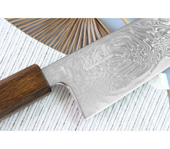 Wusaki Unagi AUS10 21cm eiken handvat handgemaakt japans koksmes 2