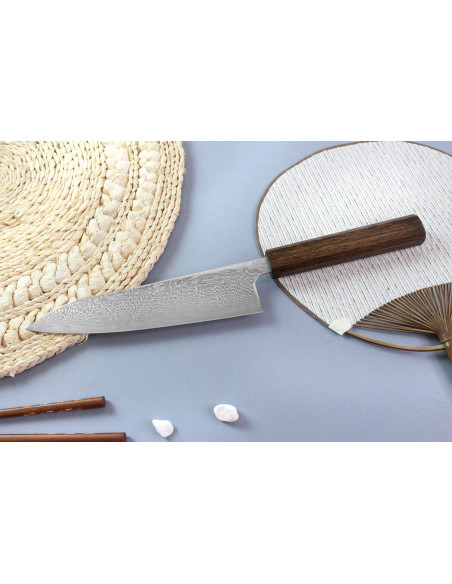 Wusaki Unagi AUS10 18cm oak handle handmade japanese chef ' s knife
