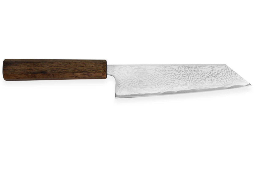Wusaki Unagi AUS10 damaskus 17,5cm ekhandtag japansk handgjord bunka-kniv