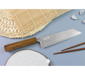 Wusaki Unagi AUS10 damascus 17.5cm tammi kahva japanilainen käsintehty bunka veitsi 2