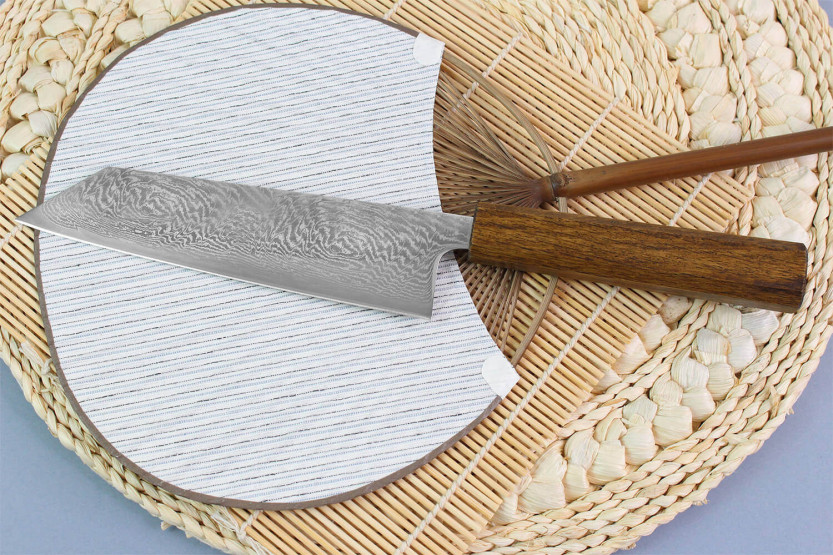 Wusaki Unagi AUS10 damascus 17,5cm eiken handvat japans handgemaakt bunka mes