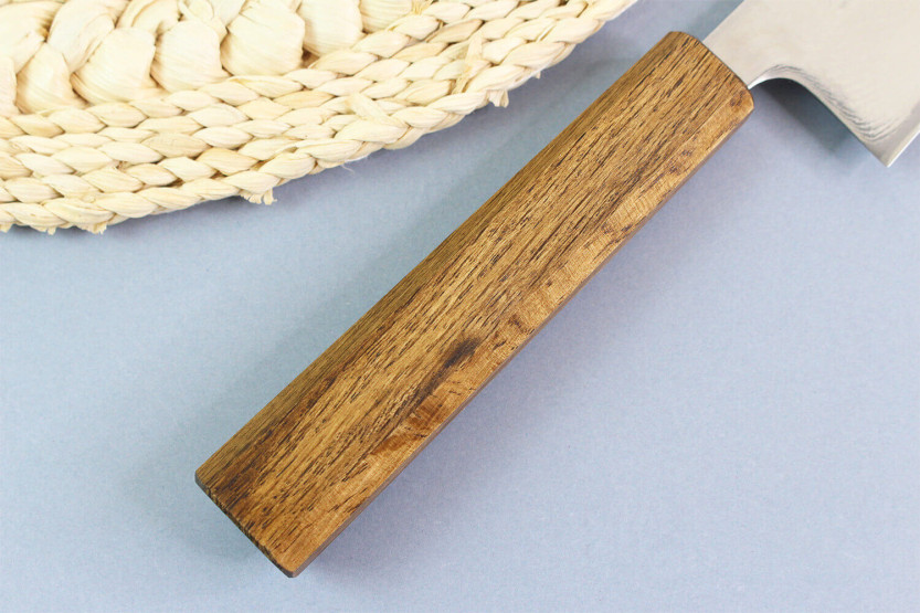 Wusaki Unagi AUS10 damaskus 17,5cm ekhandtag japansk handgjord bunka-kniv