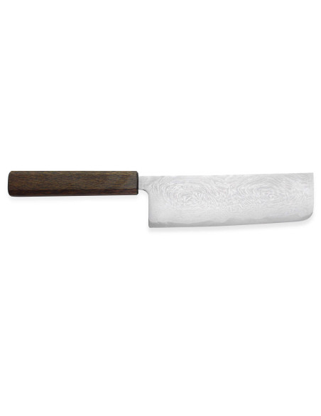 nakiri veitsi japonais artisanal Wusaki Unagi AUS10 damas 16,5cm manche chêne manche chêne